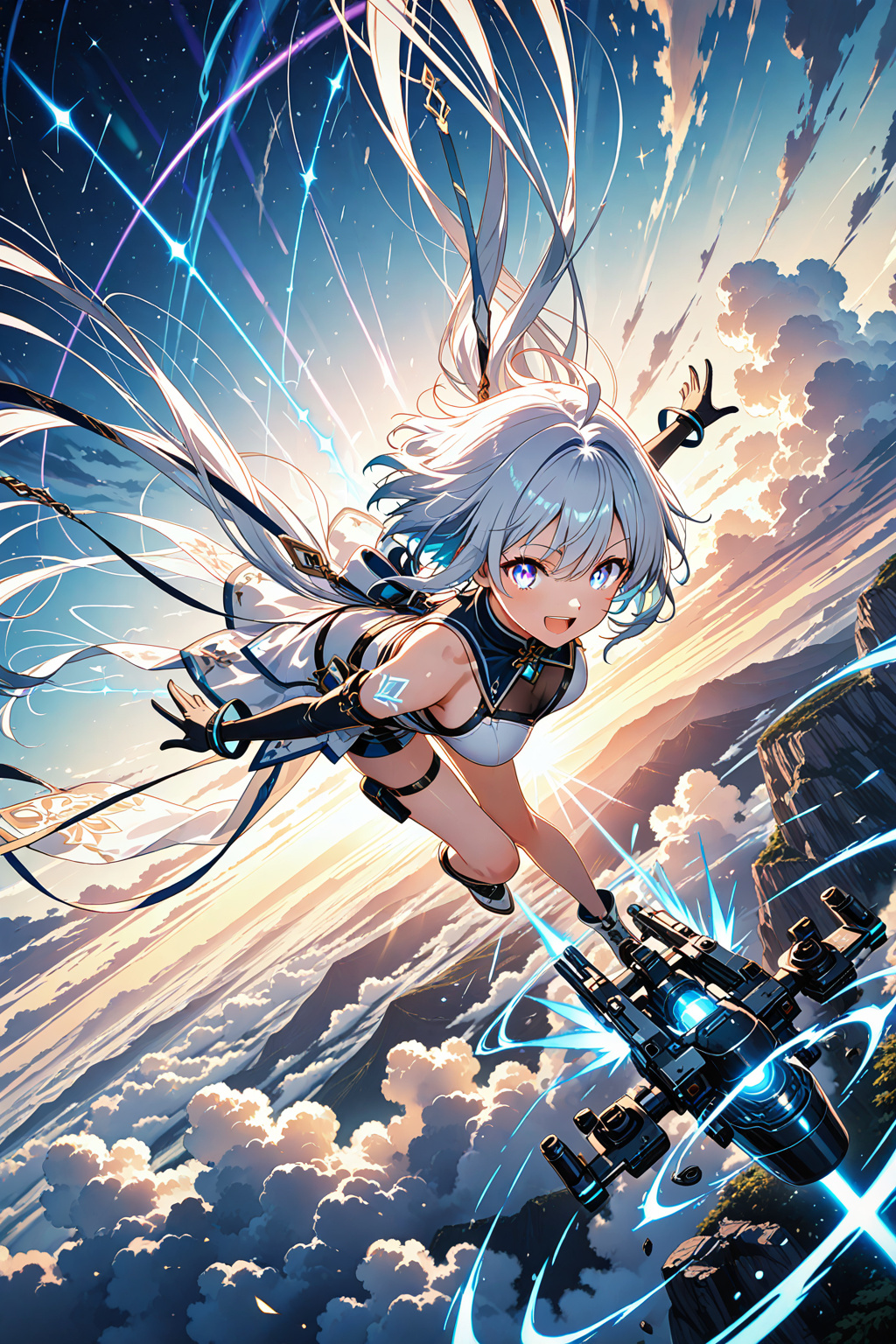 空を翔ける | 祭禍(saika) | イロミライ（ベータ）-iromirai-AIイラスト・AIフォト・AIグラビア専用の投稿サイト