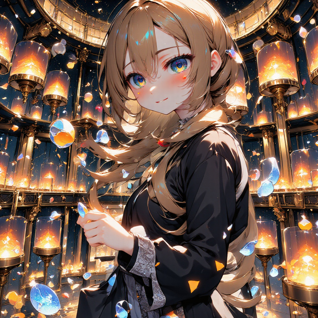闇夜に灯る、願いの灯火 | ゆう | イロミライ(ベータ)-iromirai-AIイラスト・AIフォト・AIグラビア専用の投稿サイト-